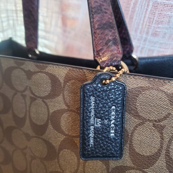 Coach X Basquiat Large Tote Dempsey Tote 40 - Picture 2 of 5